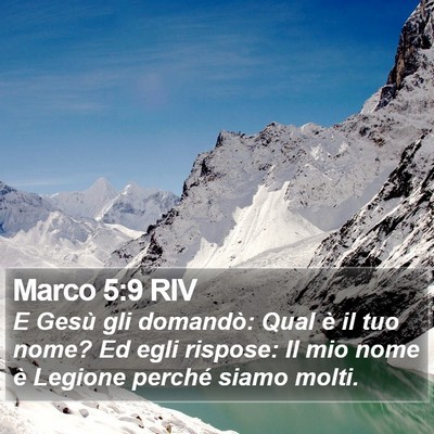 Marco 5:9 RIV Bible Verse Image