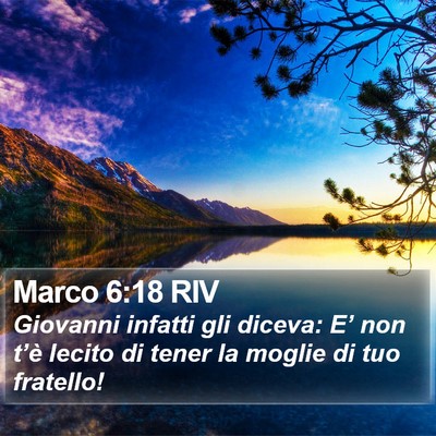 Marco 6:18 RIV Bible Verse Image