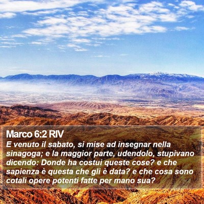 Marco 6:2 RIV Bible Verse Image