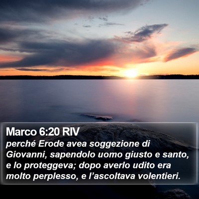 Marco 6:20 RIV Bible Verse Image