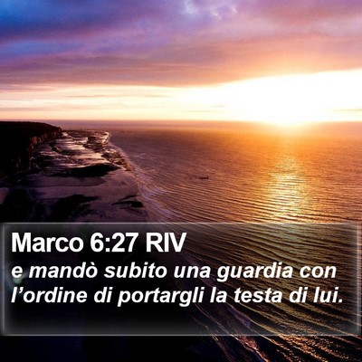 Marco 6:27 RIV Bible Verse Image