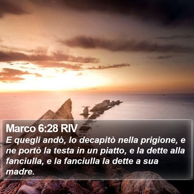 Marco 6:28 RIV Bible Verse Image