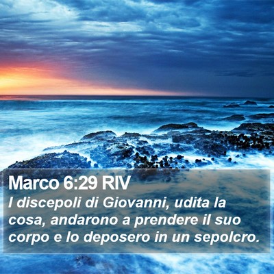 Marco 6:29 RIV Bible Verse Image