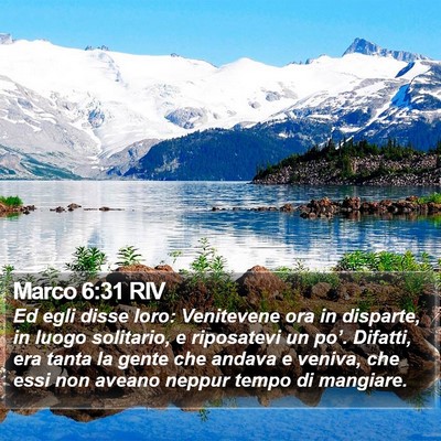 Marco 6:31 RIV Bible Verse Image