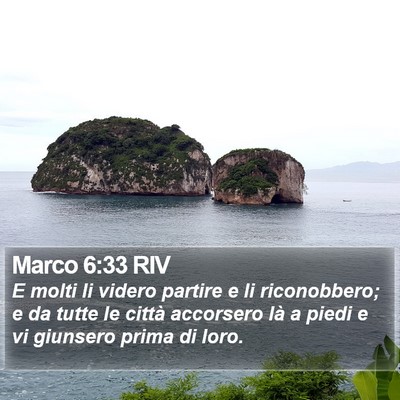 Marco 6:33 RIV Bible Verse Image