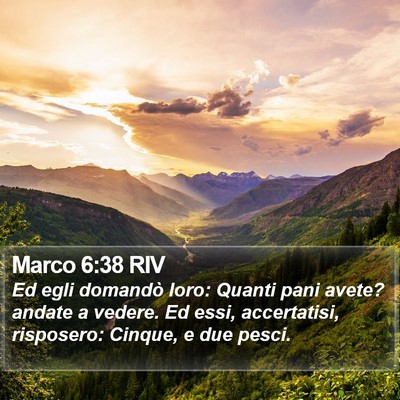Marco 6:38 RIV Bible Verse Image