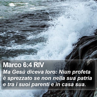 Marco 6:4 RIV Bible Verse Image