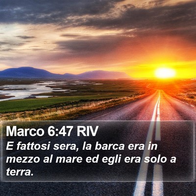 Marco 6:47 RIV Bible Verse Image