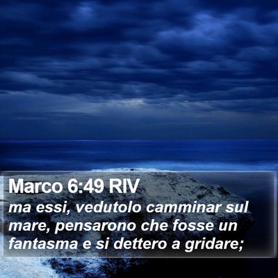 Marco 6:49 RIV Bible Verse Image