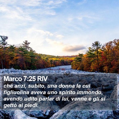 Marco 7:25 RIV Bible Verse Image
