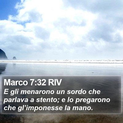 Marco 7:32 RIV Bible Verse Image