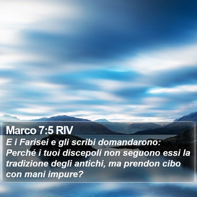 Marco 7:5 RIV Bible Verse Image