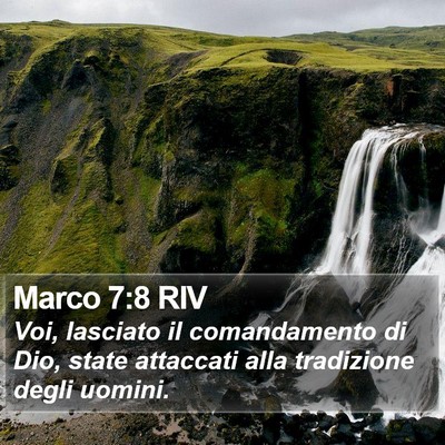 Marco 7:8 RIV Bible Verse Image