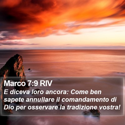Marco 7:9 RIV Bible Verse Image