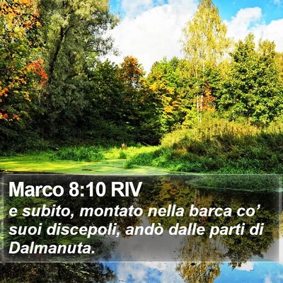 Marco 8:10 RIV Bible Verse Image