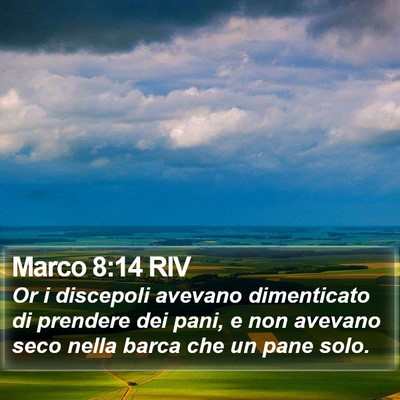 Marco 8:14 RIV Bible Verse Image