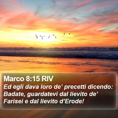 Marco 8:15 RIV Bible Verse Image