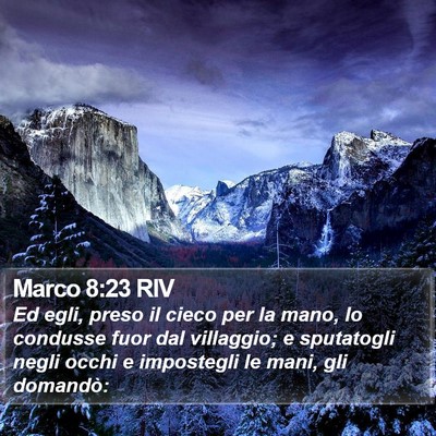 Marco 8:23 RIV Bible Verse Image