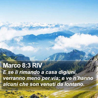 Marco 8:3 RIV Bible Verse Image