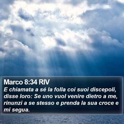 Marco 8:34 RIV Bible Verse Image