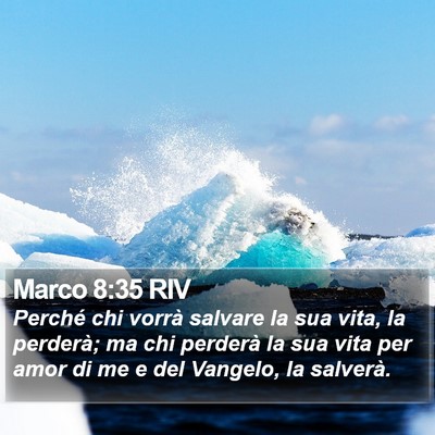 Marco 8:35 RIV Bible Verse Image