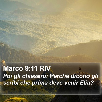 Marco 9:11 RIV Bible Verse Image