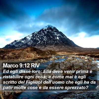 Marco 9:12 RIV Bible Verse Image