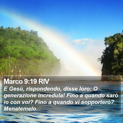 Marco 9:19 RIV Bible Verse Image