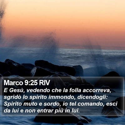 Marco 9:25 RIV Bible Verse Image