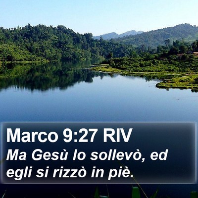 Marco 9:27 RIV Bible Verse Image