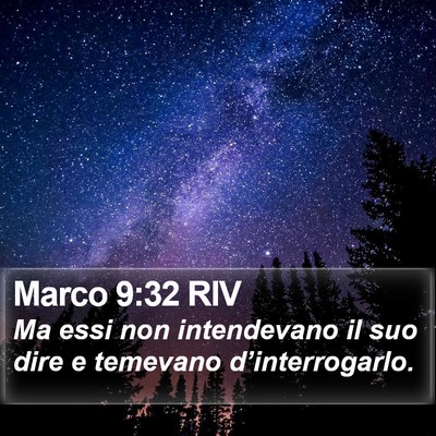 Marco 9:32 RIV Bible Verse Image