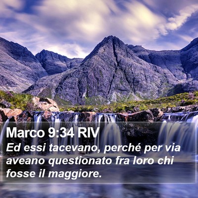 Marco 9:34 RIV Bible Verse Image