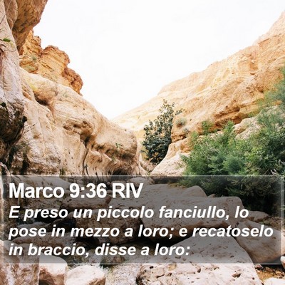 Marco 9:36 RIV Bible Verse Image
