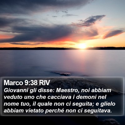 Marco 9:38 RIV Bible Verse Image