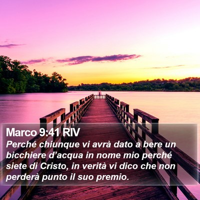 Marco 9:41 RIV Bible Verse Image