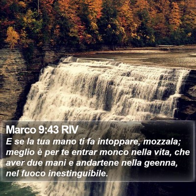 Marco 9:43 RIV Bible Verse Image