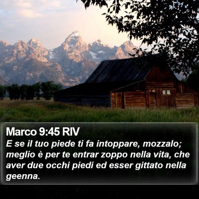 Marco 9:45 RIV Bible Verse Image