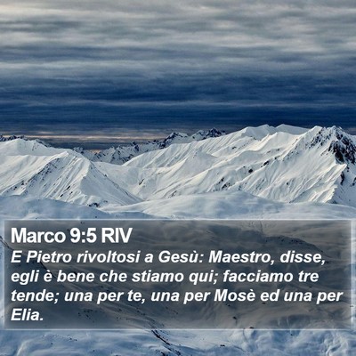 Marco 9:5 RIV Bible Verse Image
