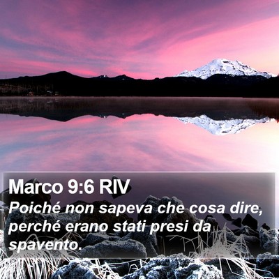 Marco 9:6 RIV Bible Verse Image