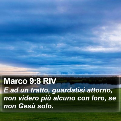 Marco 9:8 RIV Bible Verse Image