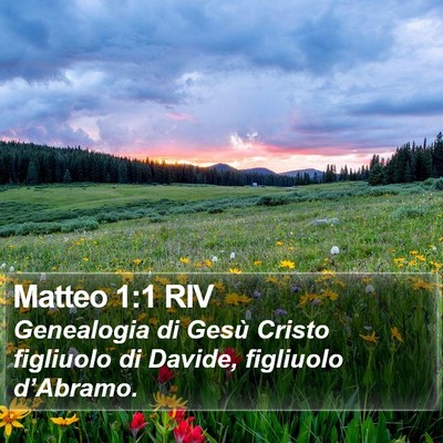 Matteo 1:1 RIV Bible Verse Image