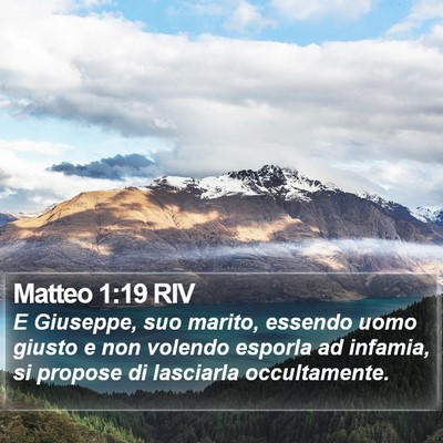 Matteo 1:19 RIV Bible Verse Image
