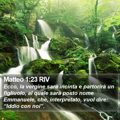 Matteo 1:23 RIV Bible Verse Image