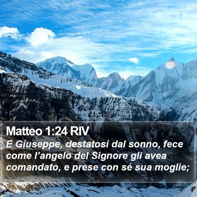 Matteo 1:24 RIV Bible Verse Image