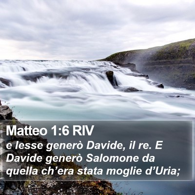 Matteo 1:6 RIV Bible Verse Image