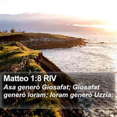 Matteo 1:8 RIV Bible Verse Image