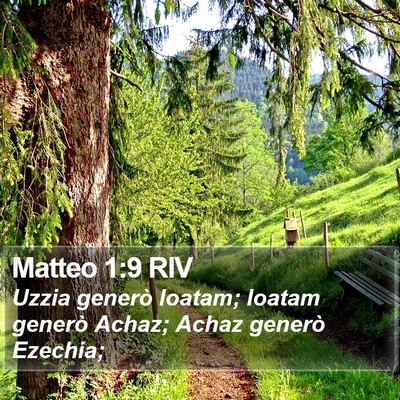 Matteo 1:9 RIV Bible Verse Image