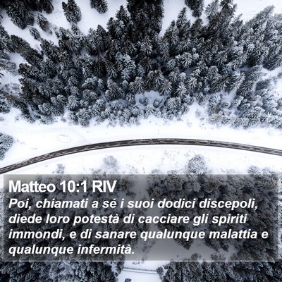 Matteo 10:1 RIV Bible Verse Image