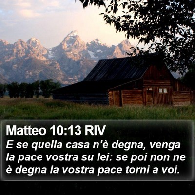 Matteo 10:13 RIV Bible Verse Image