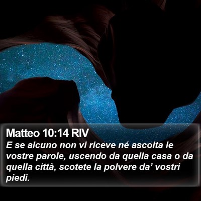 Matteo 10:14 RIV Bible Verse Image